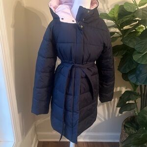 Crewcuts Dark Blue Jacket with Light Pink Lining